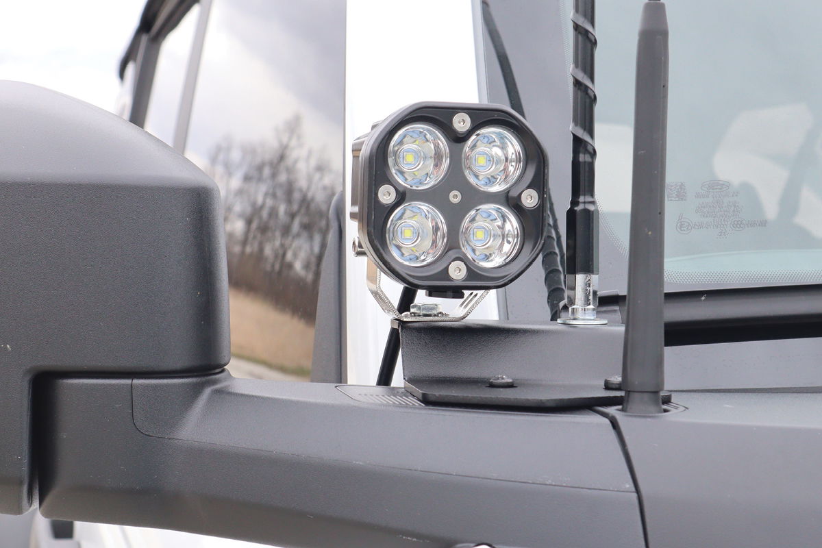 Black-O.P. Single A Pillar Base Light Mount