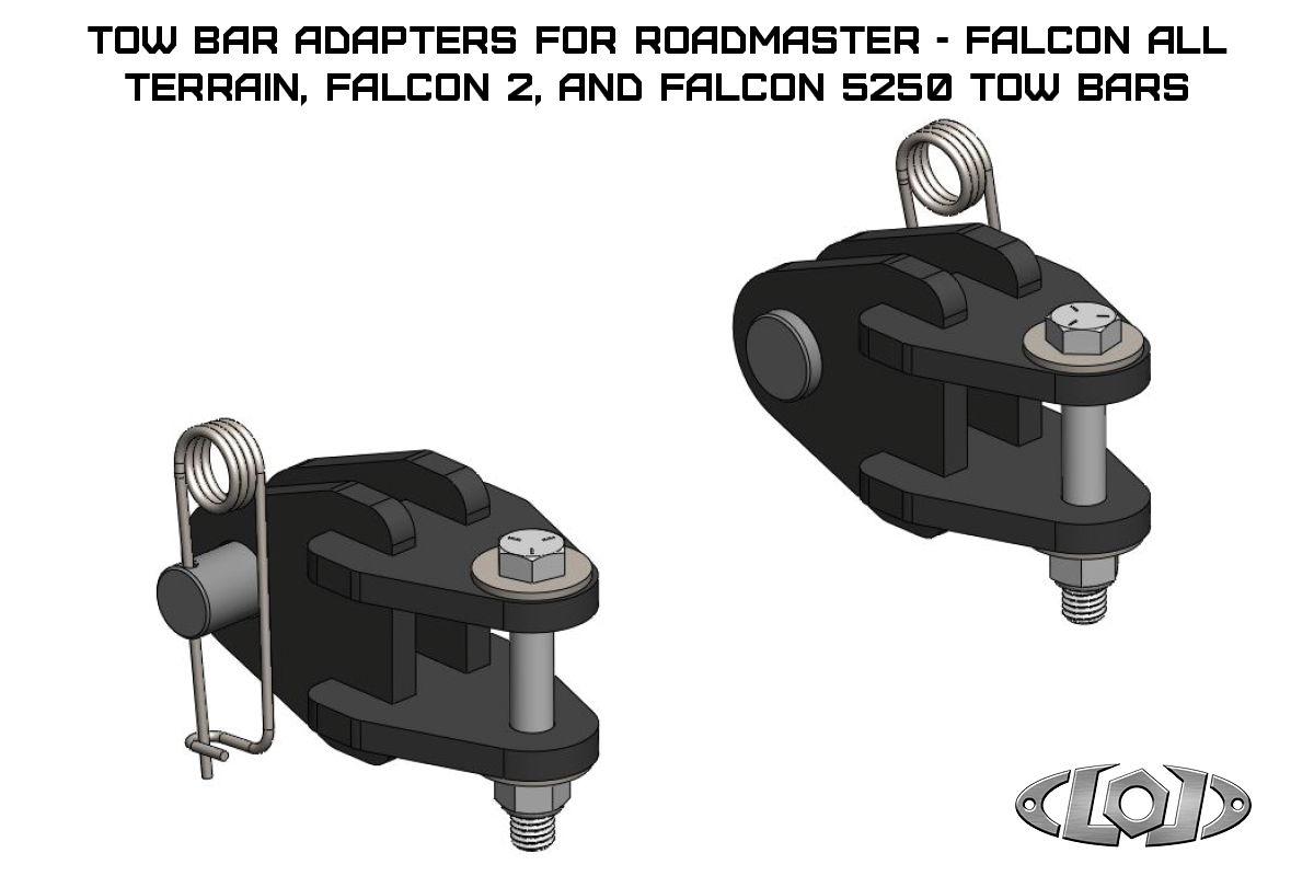 Tow Bar Adapters for Roadmaster - Falcon All Terrain, Falcon 2, and Falcon 5250 Tow Bars