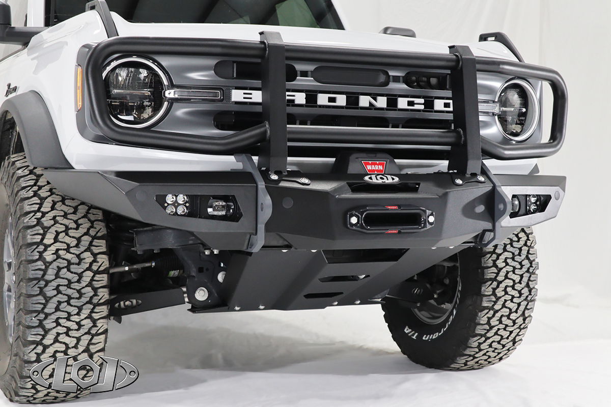 2021+ Bronco Black-O.P. Full Width Winch Front Bumper