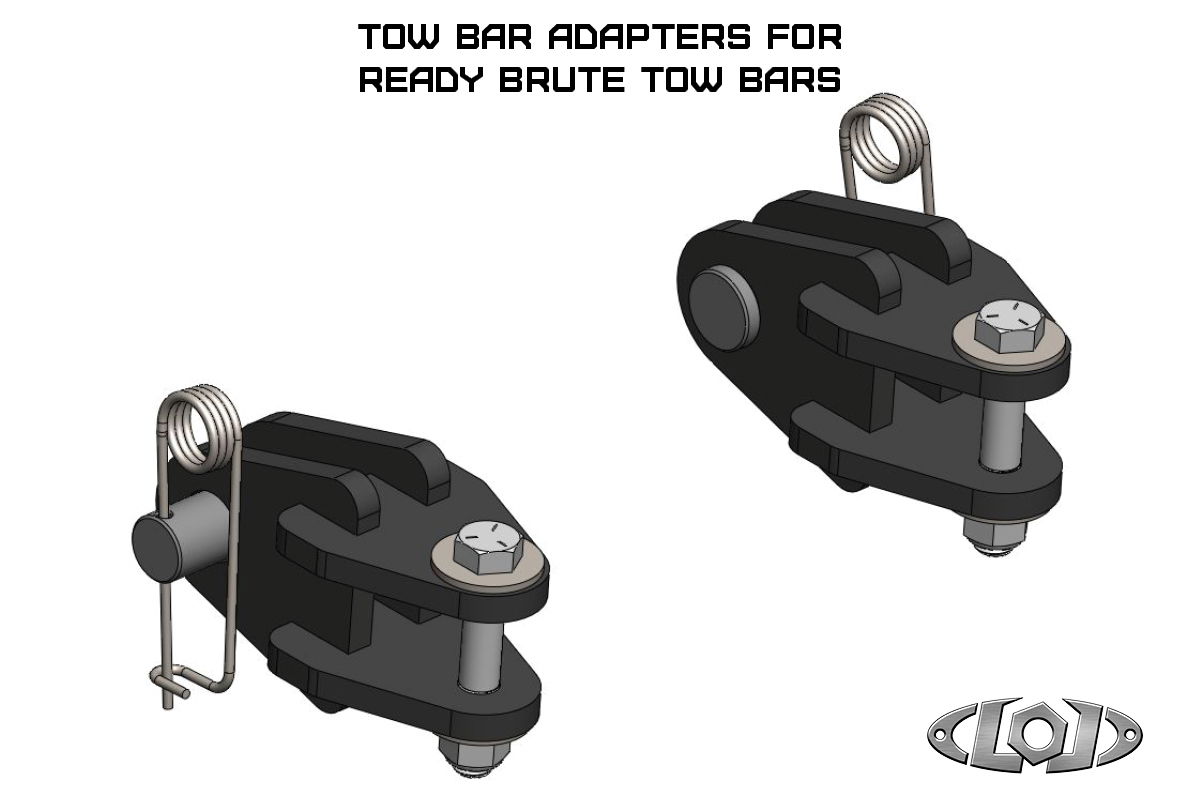 Tow Bar Adapters for Ready Brute Tow Bars-Black Texture