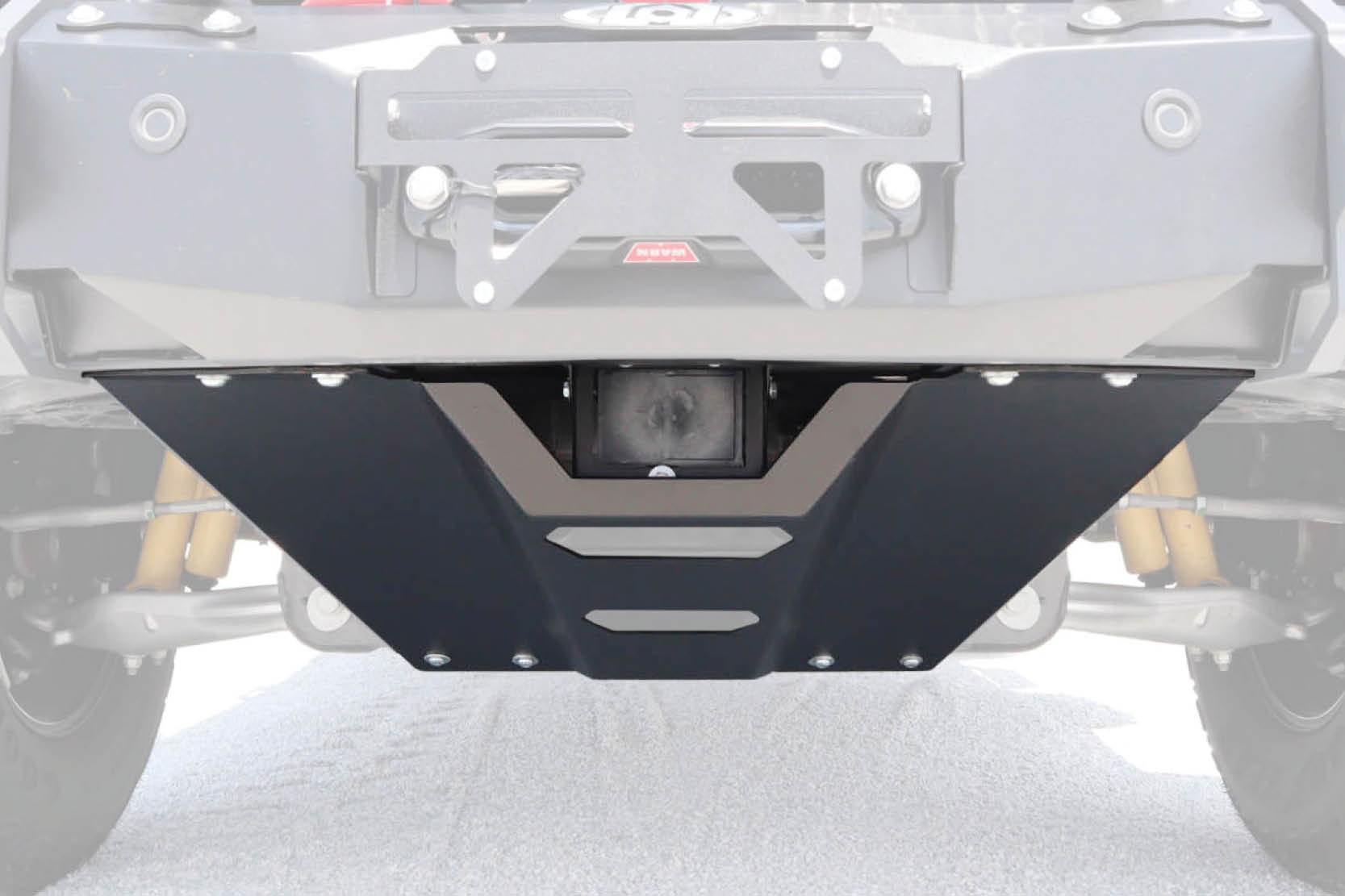 Black-O.P. Bronco Front Bumper ACC Sensor Relocation Kit (Mounting Bracket & Skid Plate SET)