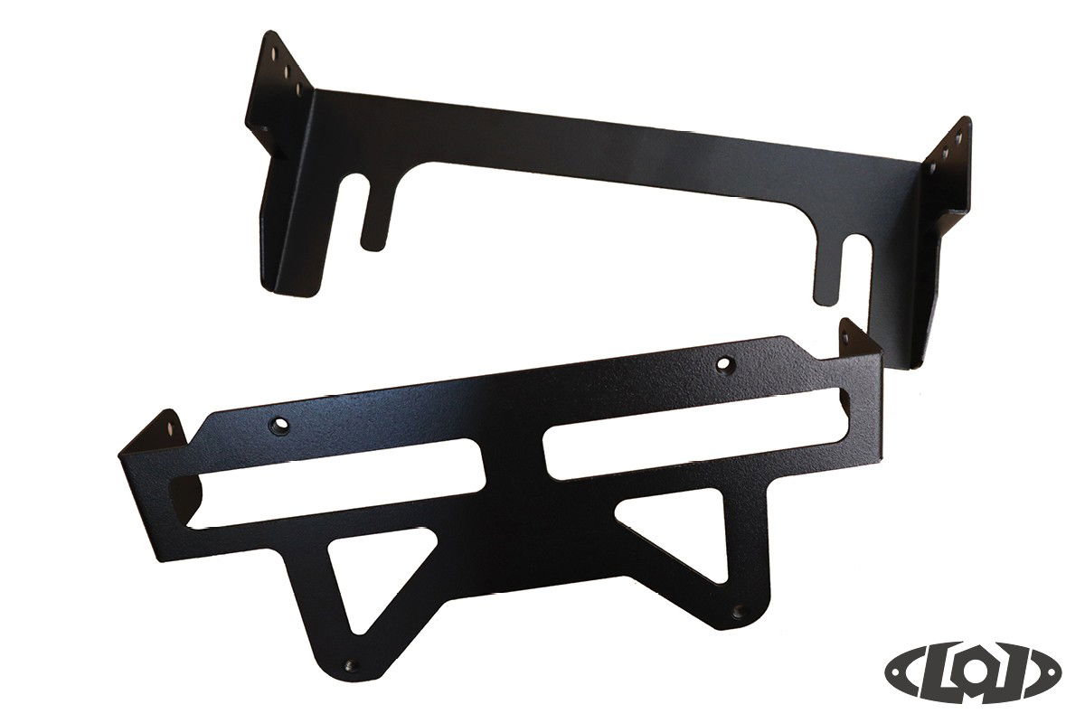 Universal Front Bumper Fairlead License Plate Flip-Up Mount