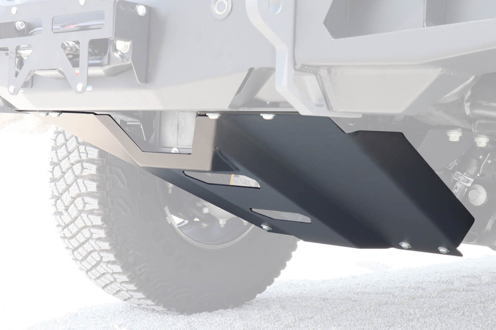 Black-O.P. Bronco Front Bumper ACC Sensor Relocation Kit (Skid Plate for ACC ONLY)