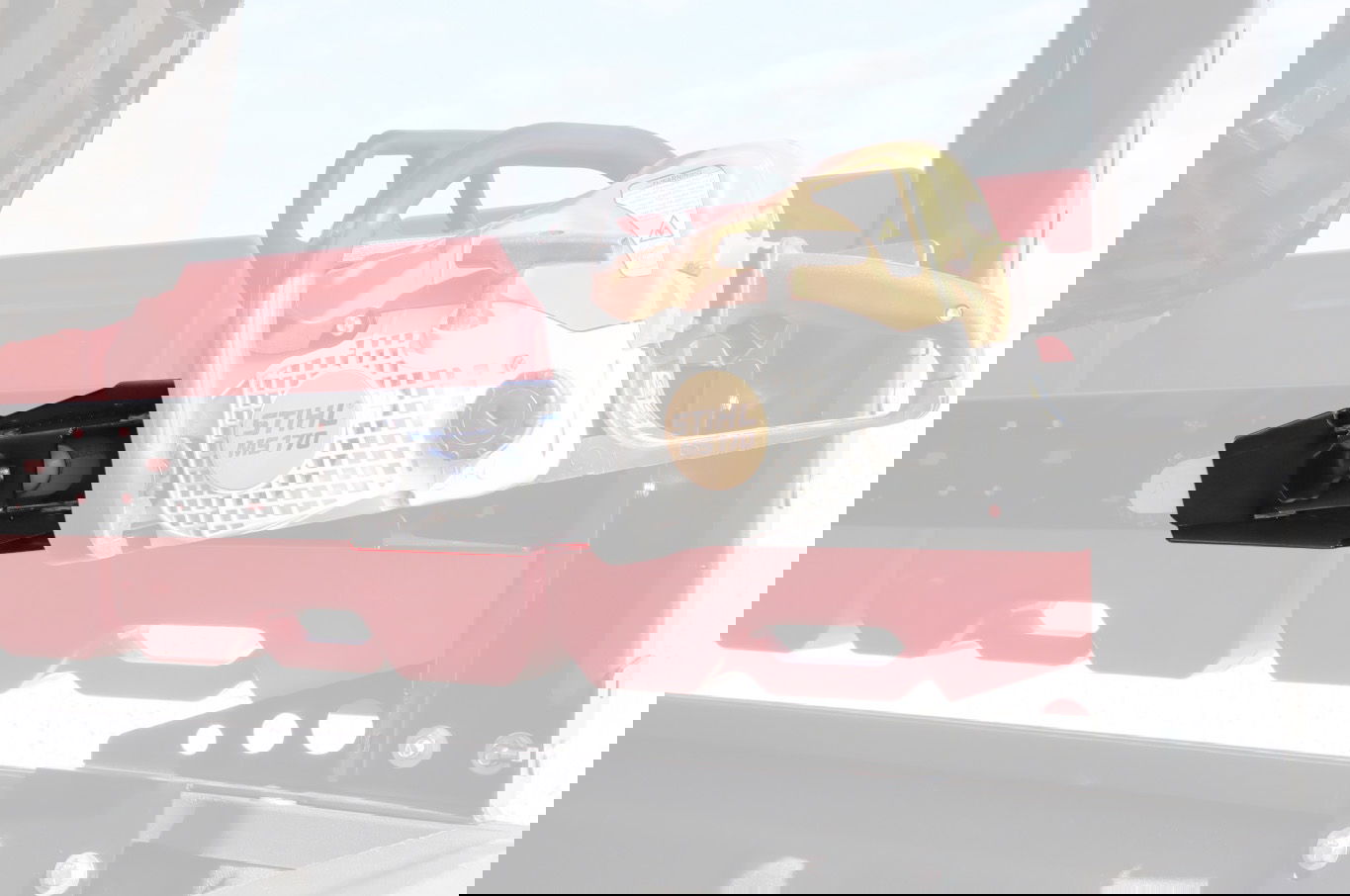 Black-O.P. Bed Rack Chainsaw Mount