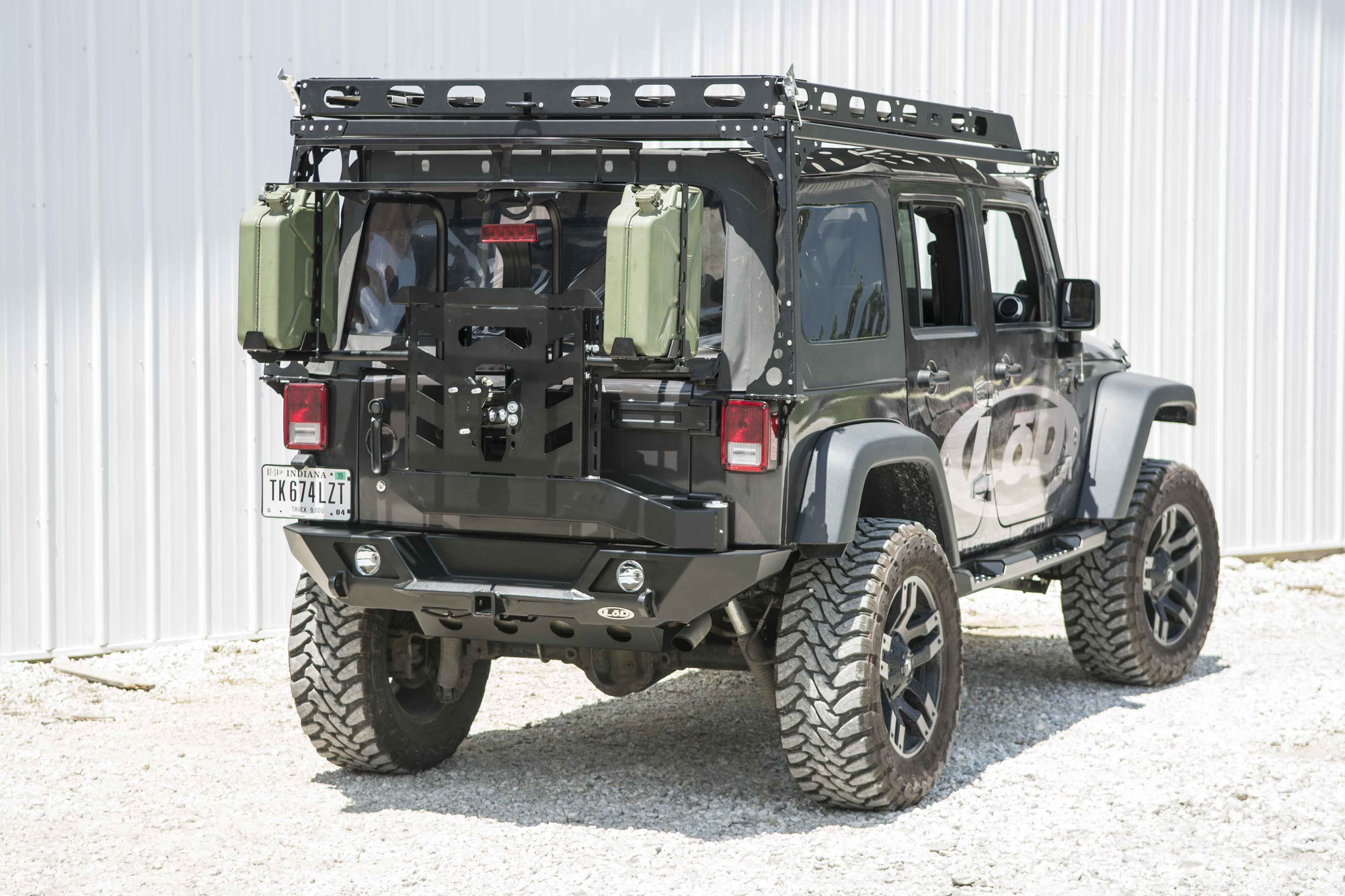 2007-2017 JK Destroyer Shorty Rear Bumper w/ Tire Carrier