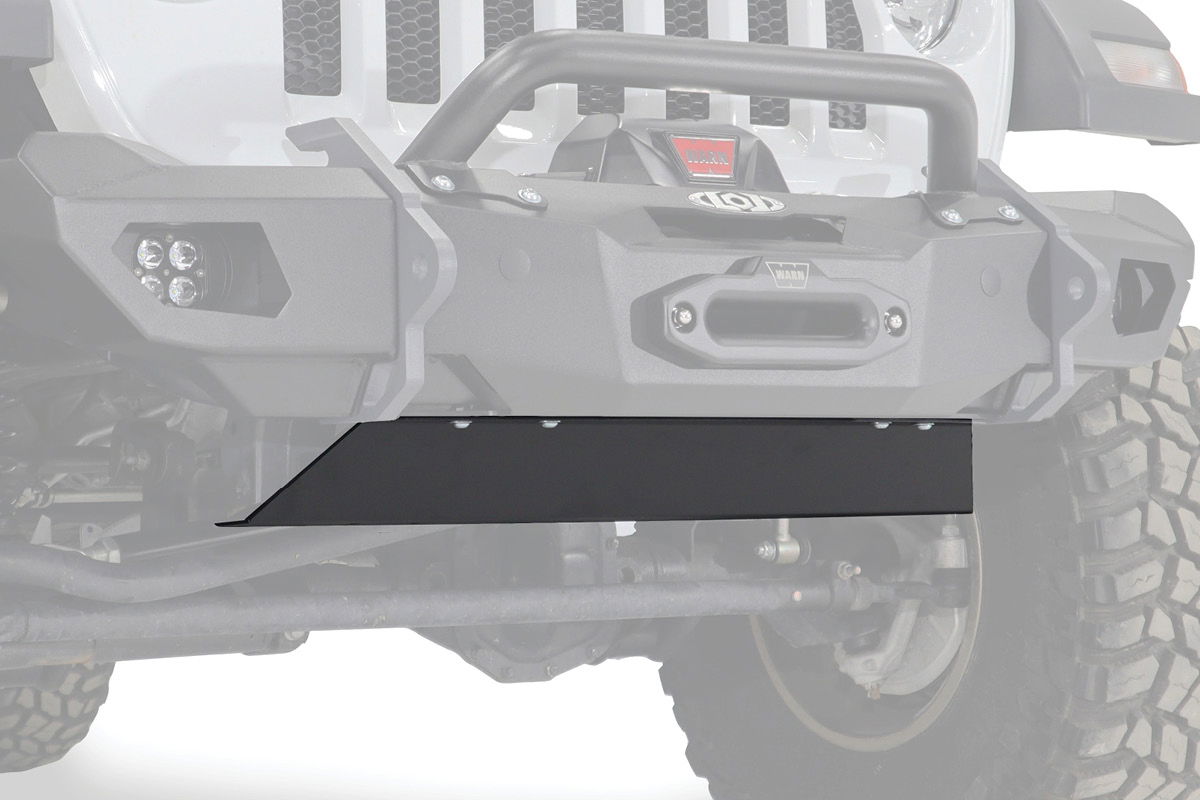 JL/JT Black-O.P. Front Bumper Skid Plate