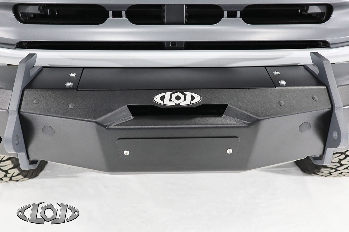 Black-O.P. Front Bumper Winch Cover Plate