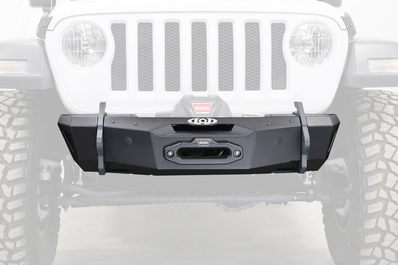 JK/JL/JT Black-O.P. Stubby Winch Front Bumper