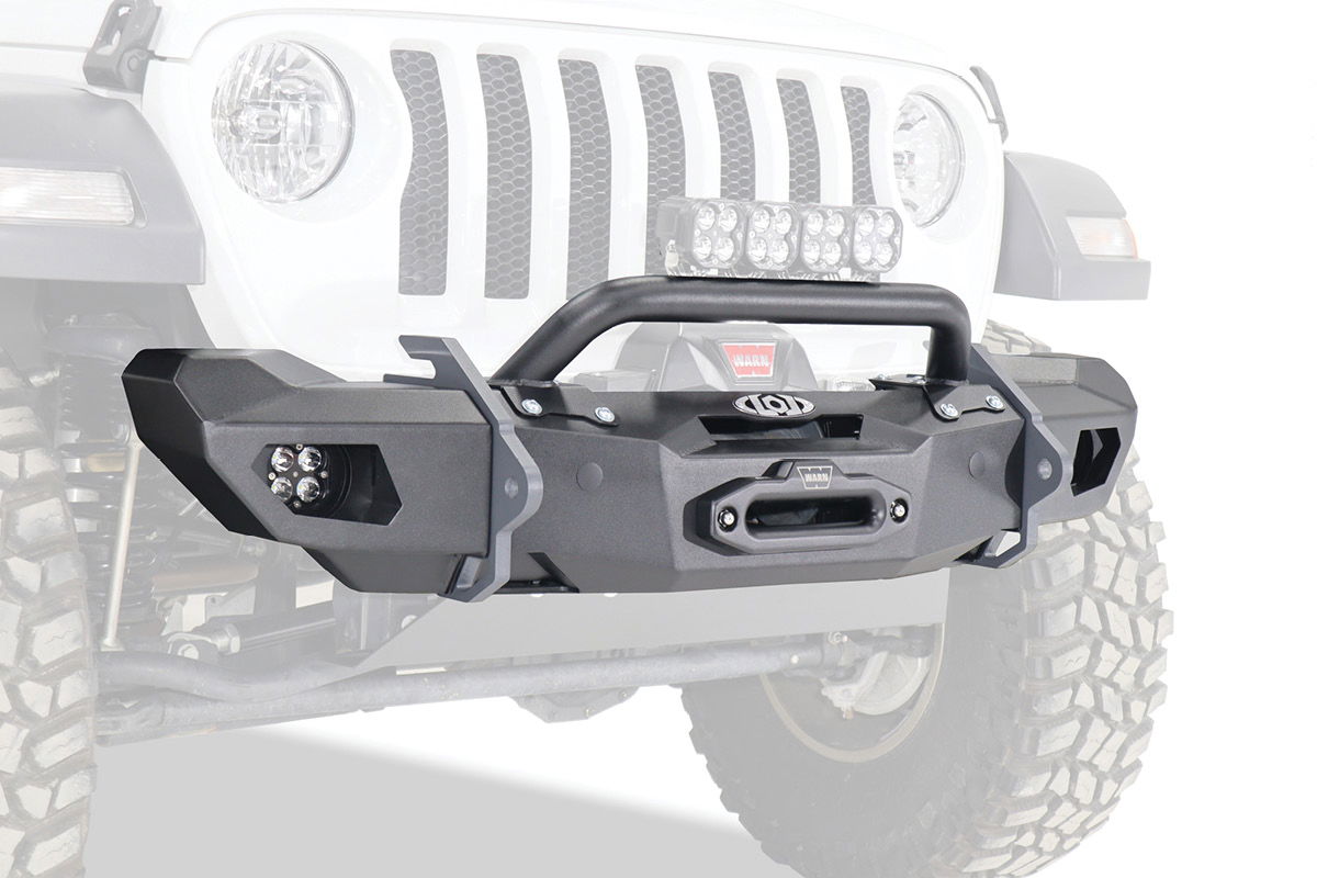 LoD Offroad | JK/JL/JT Black-O.P. Shorty Winch Front Bumper